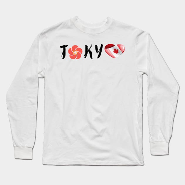 Best team of Canada in Tokyo Long Sleeve T-Shirt by ArtDesignDE